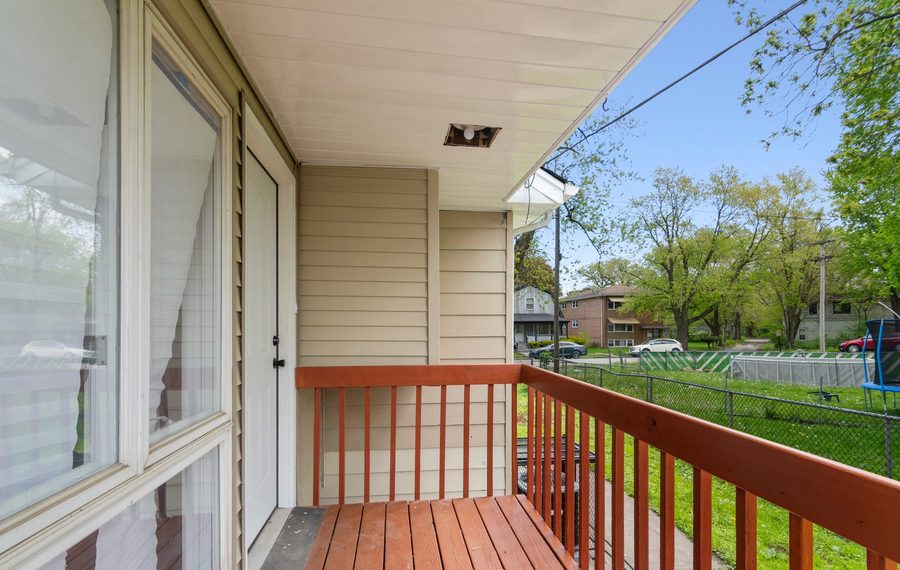 deck, forest